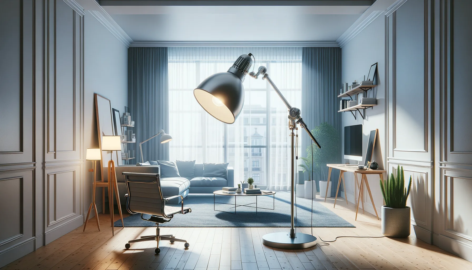 Tageslichtlampe fuer unterschiedliche Raeume und Arbeitsplaetze einstellen