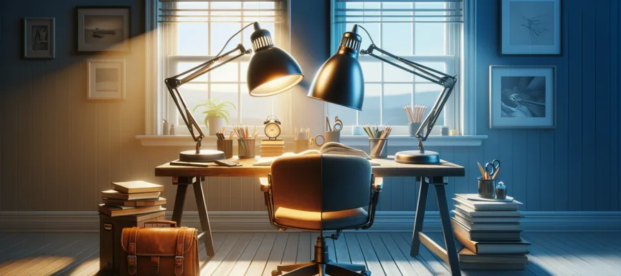 Tageslichtlampe vs. Schreibtischlampe: Unterschiede und Gruende fuer die Wahl