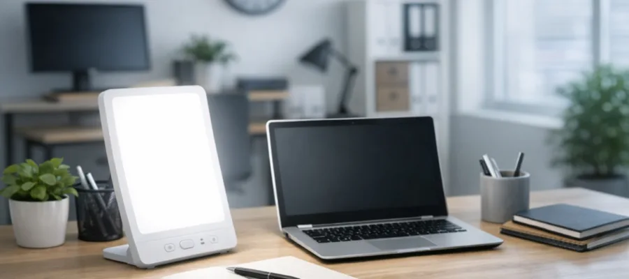 Tageslichtlampe im Buero: optimale Platzierung und Einsatzdauer