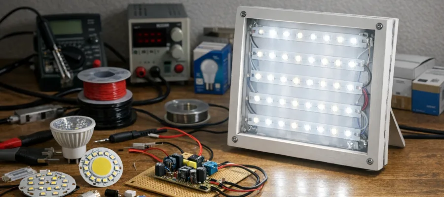 Tageslichtlampe selber bauen: LED- und Leuchtmittelwahl einfach erklaert