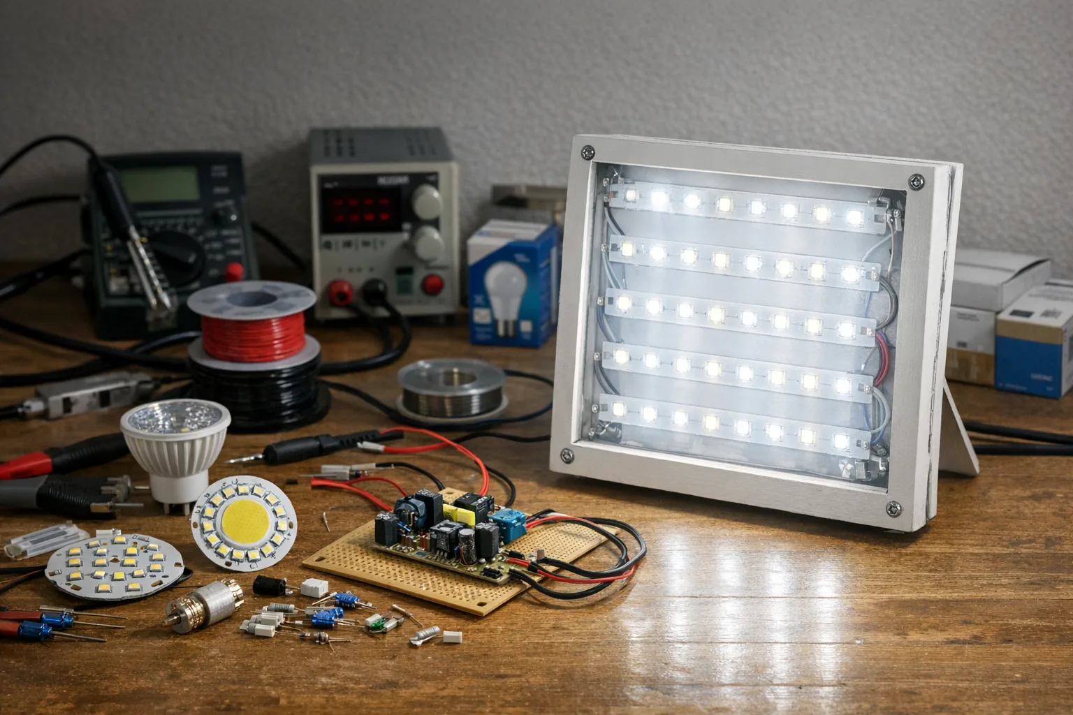 Tageslichtlampe selber bauen: LED- und Leuchtmittelwahl einfach erklaert