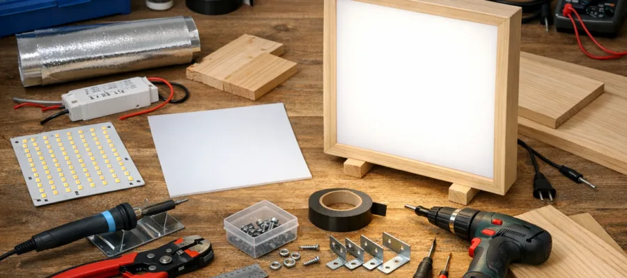 Tageslichtlampe selber bauen: Materialliste und Werkzeuge fuer dein DIY-Projekt